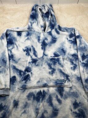 The Comfy Unisex Fleece Pullover Shirt Blanket Hoodie Sky Clouds Blue One Size